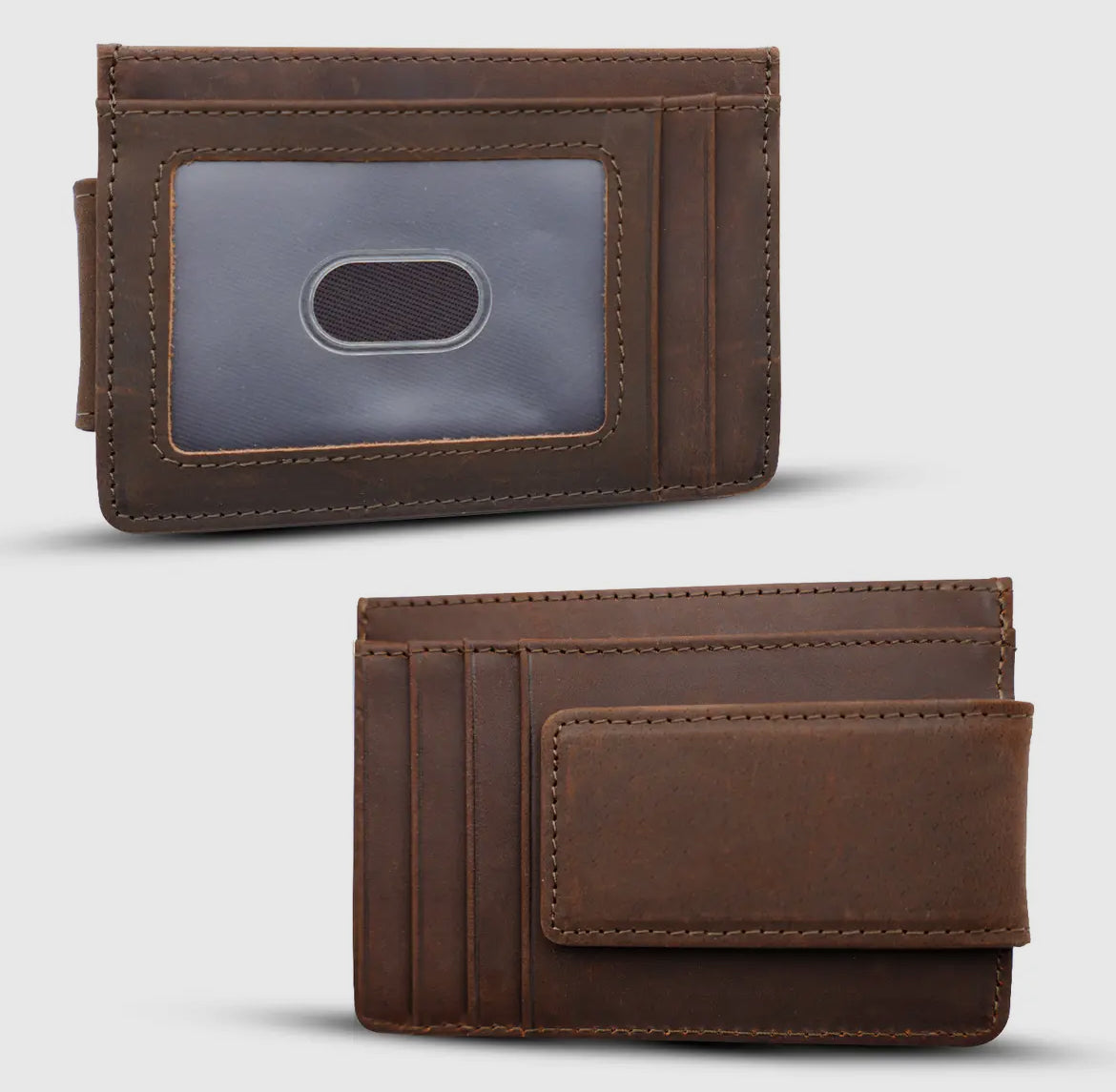 Leather Wallet With Magnet