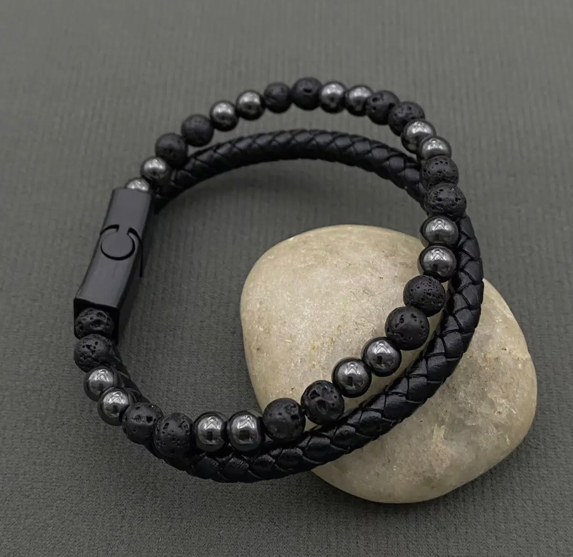 Beaded Leather Bracelet